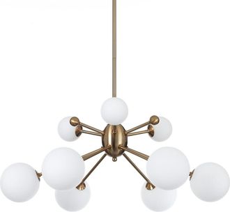 Oresteluchetta Lámpara de araña de acero acabado bronce cm. Ø.68 h.87