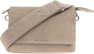 Ami Shoulder Bags, unisex, Beige, Size: ONE SIZE Carrousel Flap Messenger Bag