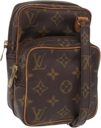 Louis Vuitton Pre-owned Cross Body Bags, female, Brown, Size: ONE SIZE Pre-owned Canvas Cross Body Bag
