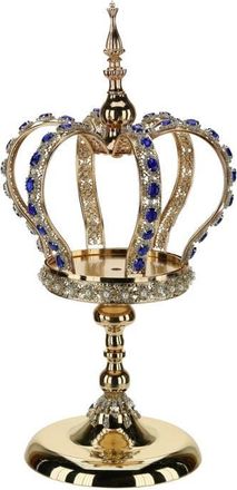 Mark Roberts Jeweled Royal Crown Pedestal in Shiny Dark Blue at Nordstrom
