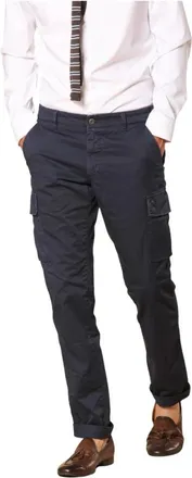 Mason's Navy Blauwe Extra Slim Cargo Broek - Heren - Slim Fit Broeken - Blauw - XL - Katoen - Broeken