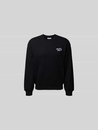 Maison Kitsun&eacute; Sweatshirt aus reiner Baumwolle in Black, Gr&ouml;&szlig;e S
