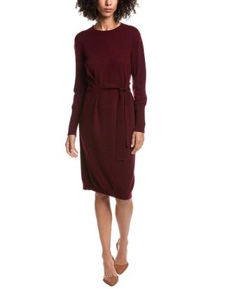 Fort&eacute; Cashmere Wool & Cashmere-Blend Crew Neck Dress