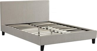 Habitat & Jardin Cama beige 201 x 146 x 86 cm
