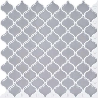 vidaXL Baldosa Lanturn 10 Uds. Gris 27 X 27 Cm Poliuretano Y Pet Vidaxl