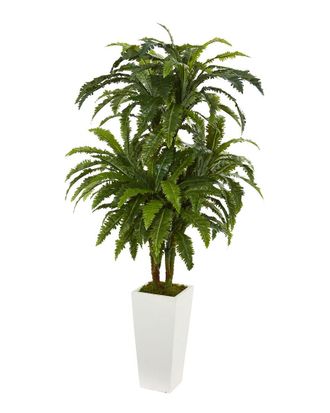 Nearly Natural Marginatum Artificial Plant In Tower Vase