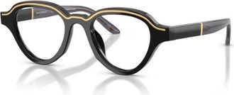 Emporio Armani Optical Frame with Clip-On - Heren - Brillen - Zwart - 47 MM - Accessoires