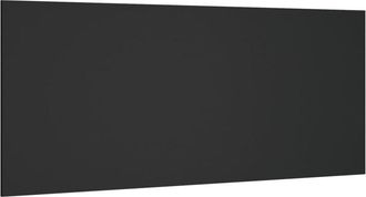 vidaXL Cabecero de cama madera contrachapada negro 200x1,5x80 cm Vidaxl