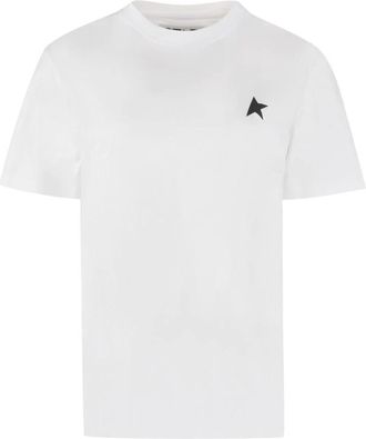 Golden Goose Katoenen T-shirt - Dames - Tops - Wit - Maat: M Katoen