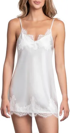 In Bloom by Jonquil Britney Lace Trim Chemise in Ivory at Nordstrom, Size X-Small
