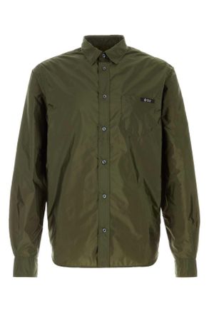 Prada Army Green Re Nylon Shirt