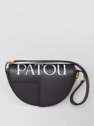 Patou leather shoulder bag small chain detail