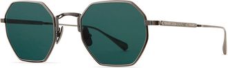 Garrett Leight EDEN S PW/SFCER Mens Sunglasses Grey Size 47