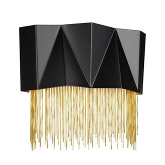 Netlighting Zuma 3 Light Wall Light Satin Black Gold G9