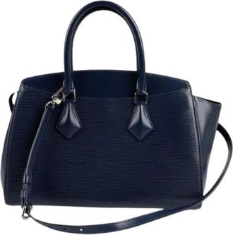 Louis Vuitton Pre-owned Handbags, female, Blue, Size: ONE SIZE Pre-owned Suplo MM Tote Shoulder Bag