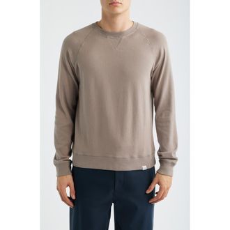 Merz b. Schwanen Retro Fleece Lightweight Sweatshirt in Faded Grain at Nordstrom, Size Xx-Large