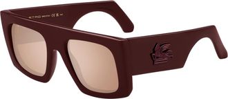 Etro screen Zonnebril - unisex - Zonnebrillen - Rood - 54 MM - Accessoires