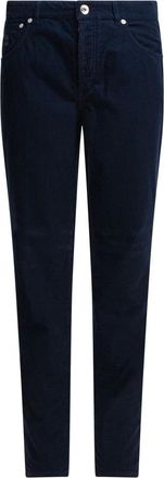 Brunello Cucinelli Heren, Broeken, Blauw, Maat: S Katoen