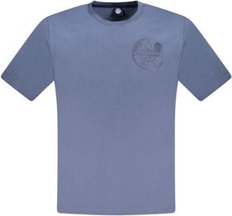 North Sails Mens Short Sleeve Crew Neck Tee - Dark Grey Cotton - Size X-Large