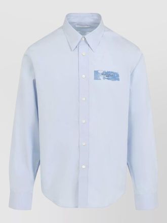 Givenchy mens long sleeve poplin cotton shirt