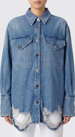Dondup Camicia in denim distressed