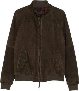 The Jack Leathers Giacca in pelle con zip - Marrone