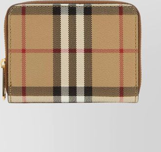 Burberry check print mini wallet