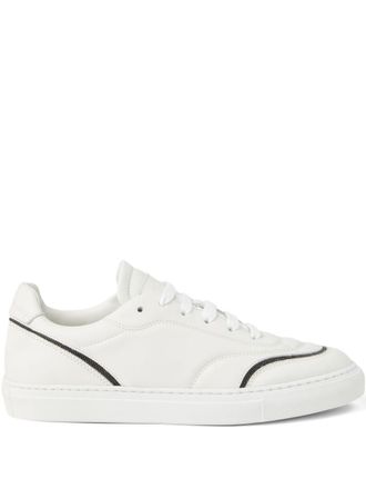 Brunello Cucinelli White Lace-up Sneakers