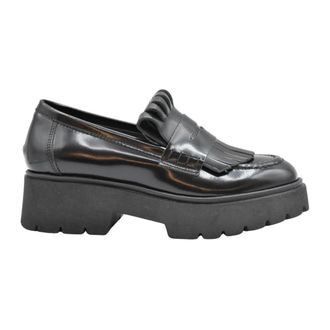 Janet & Janet Loafers, female, Black, 7 UK, Laced Shoes