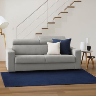Talamo Italia Sofa Cama Daankou, Sof&aacute; De 3 Plazas, 100% Made In Italy, Sof&aacute; De Sal&oacute;n Con Apertura Giratoria, Con Reposacabezas Ajustable Y Reposabrazos Est&aacute;ndar, Cm