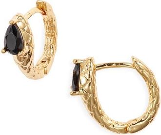 CHILD OF WILD Midnight Viper Huggie Hoop Earrings in Gold at Nordstrom