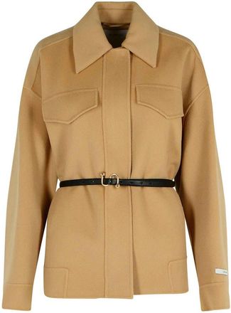 Sportmax Cantore Camel Virgin Wool Jacket