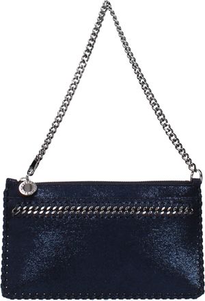 Stella McCartney Blue Leather Clutch Womens Bag