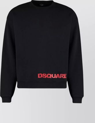 Dsquared2 logo detail cotton sweatshirt