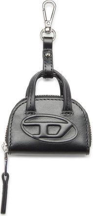 Diesel 1DR Dome Leather Bag Charm in Black at Nordstrom