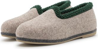 Pantoffelmann Felt Slippers with Rubber Sole I Made of 70% or 100% Wool Felt I Grey I Sizes 37-51 I Breathable & Non-Slip Felt Slippers for Men and Women I Warm & C