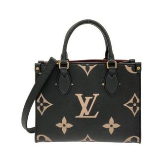 Louis Vuitton Pre-owned OnTheGo Monogram Empreinte Tas - Dames - Pre-owned - Zwart - Maat: ONE Size Leer