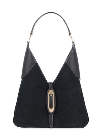 Michael Michael Kors Leather Hobo Bag - Black