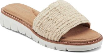 Easy Spirit Jadyn Platform Wedge Slide Sandal in Ivory at Nordstrom, Size 7.5