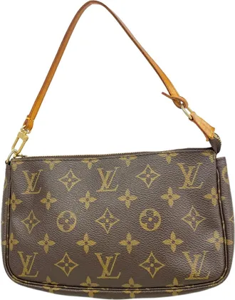 Louis Vuitton Brown Pouch (Pre-Owned)