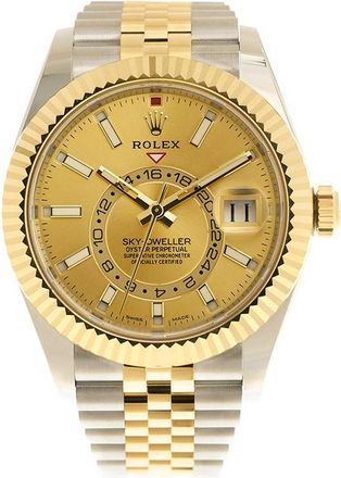Rolex Pre-owned Rolex Oyster Perpetual GMT Champagne Dial Mens Watch 326933CSJ