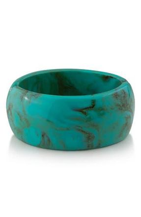 Jardin Resin Hinge Cuff Bracelet in Turquoise at Nordstrom Rack