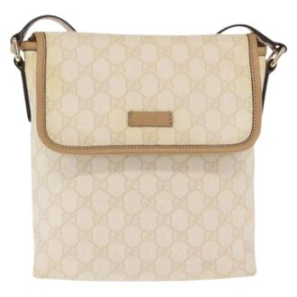 Gucci Pre-owned Cross Body Bags, female, White, Size: ONE SIZE Pre-owned Plastic Cross Body Bag