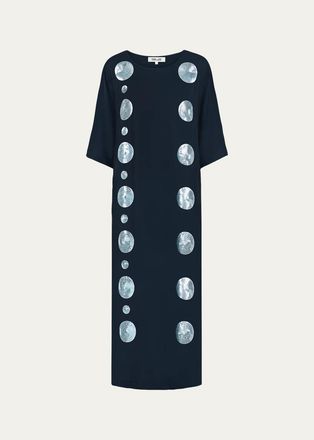 Diane Von F&uuml;rstenberg Isabelle Sequin Silk Maxi Dress