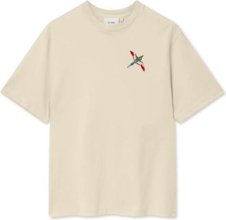 Axel Arigato Micro Bee Bird T-Shirt - Heren - T-shirts - Beige - XS - Katoen - Tops