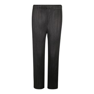 Issey Miyake Straight Trousers, female, Black, Size: XL Monthly Colors: February Straight Trousers