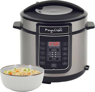 MegaChef 6 Quart Digital Pressure Cooker with 14 Pre-set Multi Function Features in Grey at Nordstrom