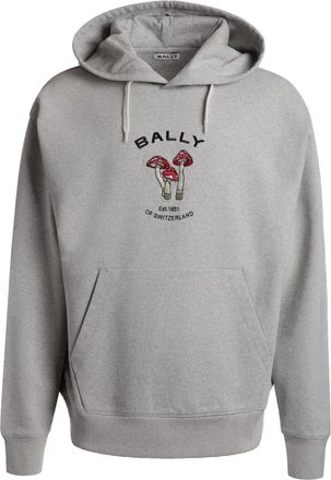Bally Enchanting Mushrooms hoodie - men - Elastane/Organic Cotton - L - Grey