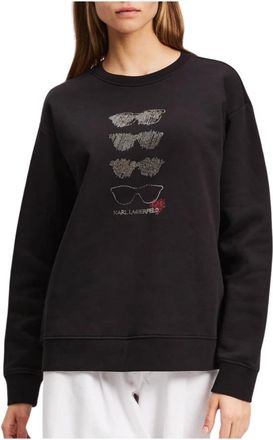 Karl Lagerfeld Zonnebrillen RS Sweatshirt - Dames - Sweatshirts - Zwart - XS - Hoodies & sweatvesten