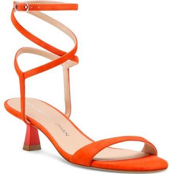 Stuart Weitzman Nudist Wrap Sandal in Paradise at Nordstrom, Size 9.5